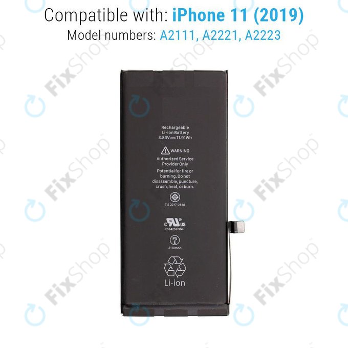 Apple iPhone 11 - Baterija 3110mAh Service Pack