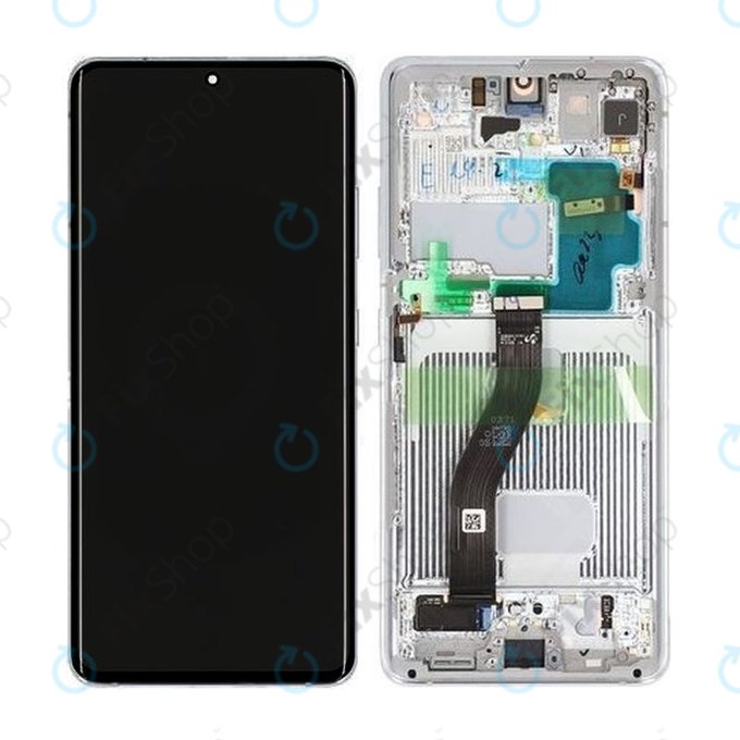 Samsung Galaxy S21 Ultra G998B - LCD zaslon + steklo na dotik + okvir (Phantom Silver) - GH82-24589B, GH82-26035B, GH82-26036B Genuine Service Pack