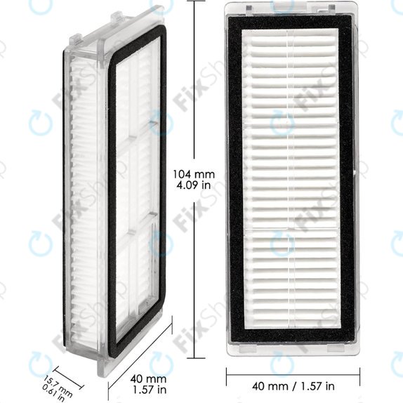 HEPA filter, 2 kos za Xiaomi Dreame L20 Ultra, X20 Pro, X20 Pro Plus