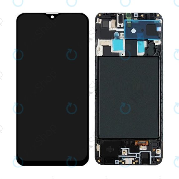 Samsung Galaxy A20 A205F - LCD zaslon + steklo na dotik + okvir TFT
