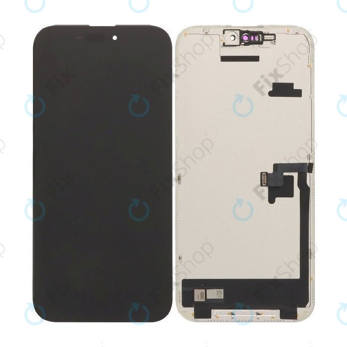 Zaslon Soft OLED 120Hz za iPhone 16 Pro Max, Steklo na dotik z okvirjem, FixPremium PRO