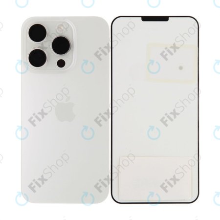 Steklo zadnjega ohišja za iPhone 15 Pro | White Titanium | 661-35701 | Genuine Apple