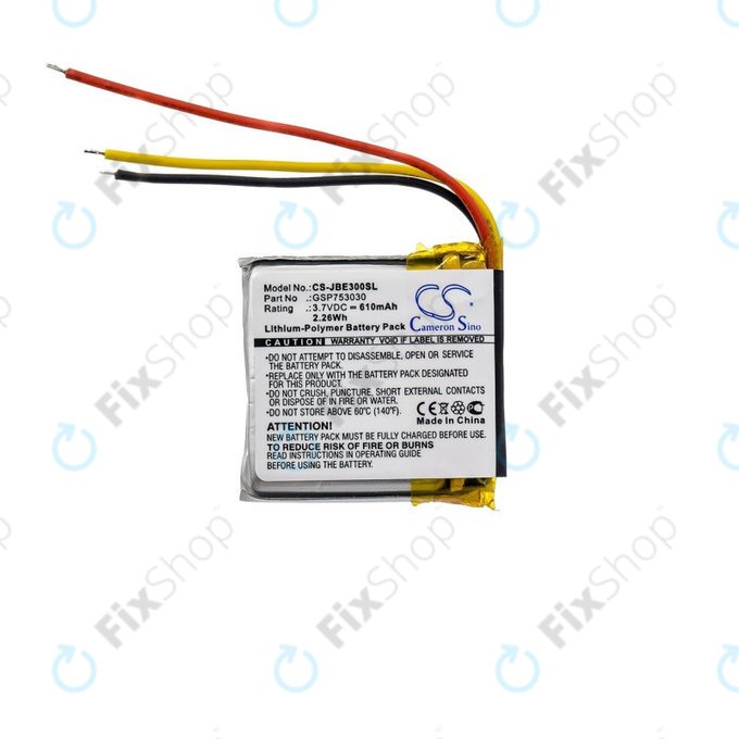 Baterija za JBL Everest Elite 300, E45BT, E55BT, Live 650BT NC, 610mAh, Li-Pol, 3.7V, GSP753030, HQ