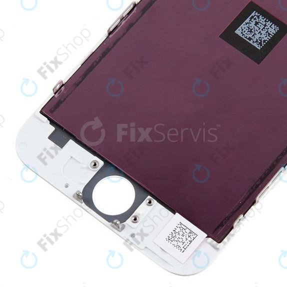 Zaslon za iPhone 6, White, Steklo na dotik z okvirjem