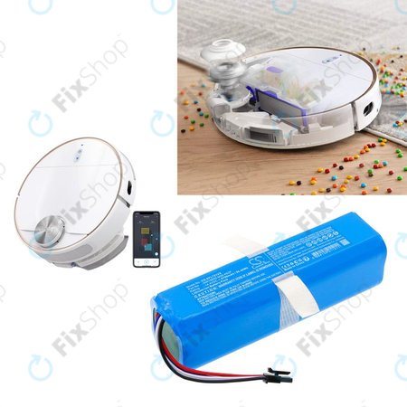 Baterija za 360 S6 Pro, S9, X90, X95, Eufy Robovac L70 Hybrid, 6700mAh, Li-Ion, 14.4V, INR18650M26-4S2P, HQ