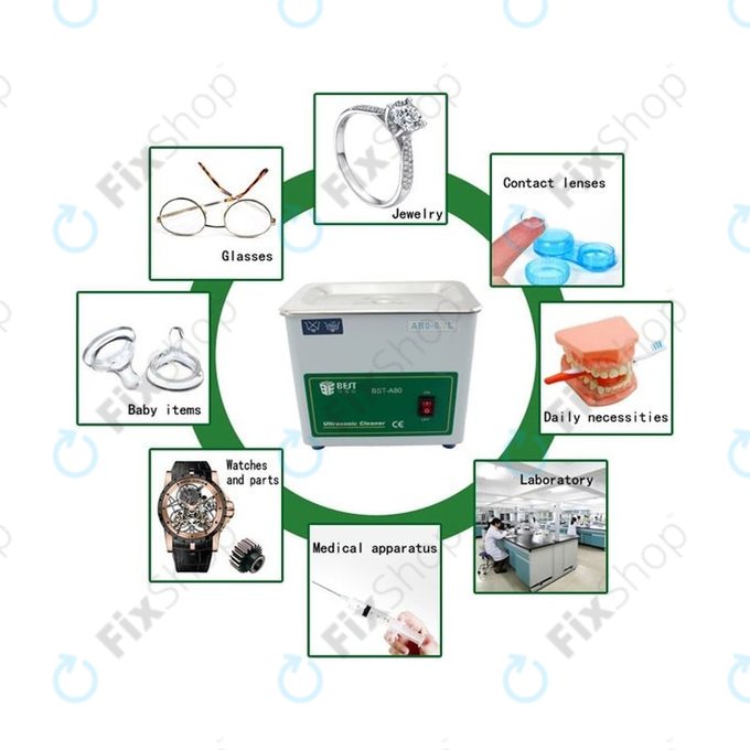 Best BST-A80 - Ultrazvočni čistilec za nerjaveče jeklo - 0,7 L