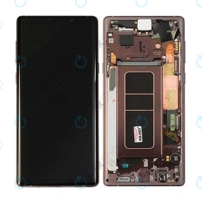Samsung Galaxy Note 9 N960U - LCD zaslon + steklo na dotik + okvir (Metallic Copper) - GH97-22269D, GH97-23737D, GH97-22270D Genuine Service Pack