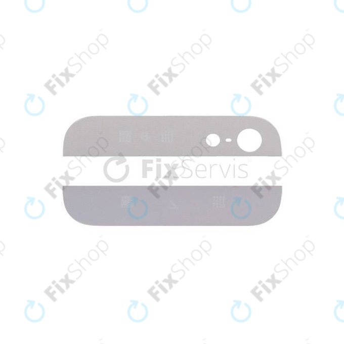 Apple iPhone 5 - zadnje steklene letve (bele)
