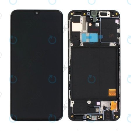 Samsung Galaxy A40 A405F - LCD zaslon + steklo na dotik + okvir (Black) - GH82-19672A, GH82-19674A Genuine Service Pack