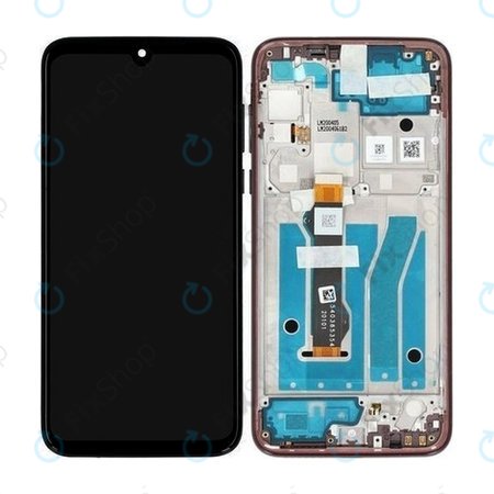 Motorola Moto G8 Plus - LCD zaslon + steklo na dotik + okvir (Dark Red) - 5D68C15529 Genuine Service Pack