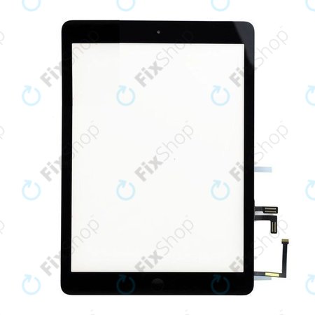 Apple iPad (5th Gen 2017) - Steklo na dotik + gumb Domov (Space Gray)