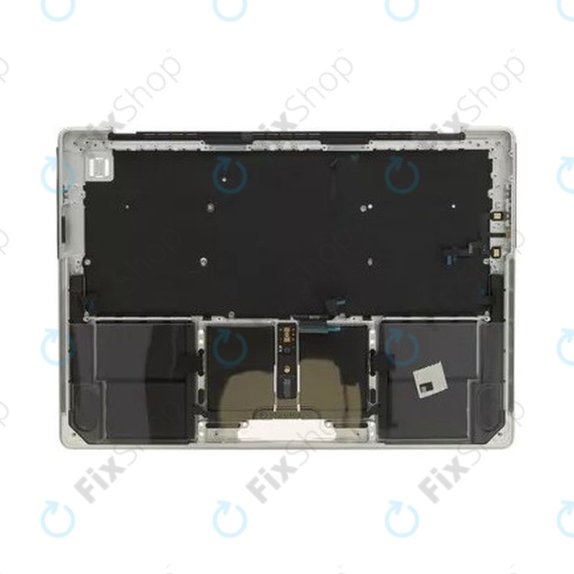 Zgornji okvir tipkovnice za MacBook Pro 14", A2442 (2021), A2779 (2023), US tipkovnico in baterijo, Silver, 661-32211, Genuine Apple