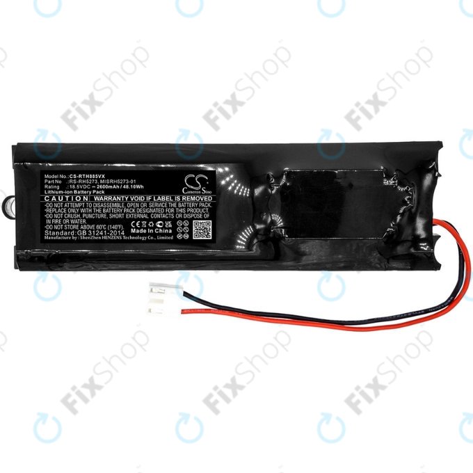 Rowenta Air Force Extreme RH-series, Tefal TY-series - Baterija RS-RH5273, MISRH5273-01 Li-Ion 18.5V 2600mAh HQ