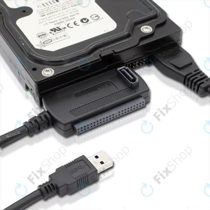 USB 2.0 na IDE / SATA adapter za 2,5" in 3,5" HDD/SSD, z EU napajanjem