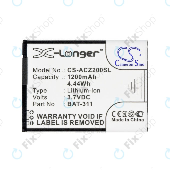 Baterija za Acer Liquid Z200, BAT-311, Li-ion, 3.7V, 1200mAh, HQ