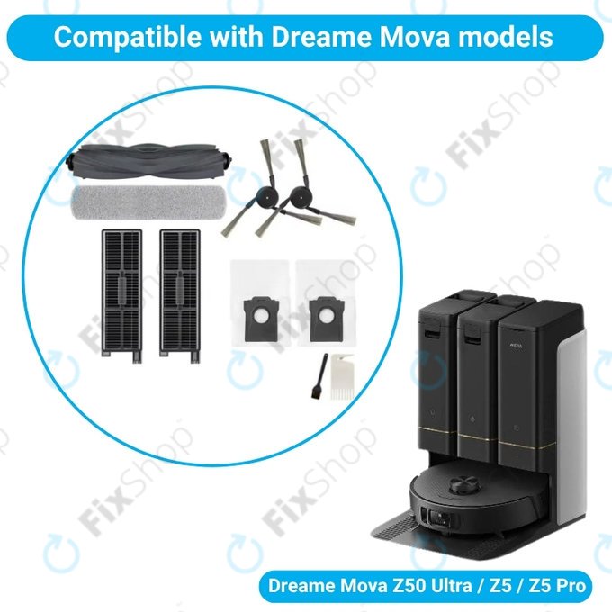 Xiaomi Dreame Mova Z50 Ultra, Z5, Z5 Pro - Celoten komplet