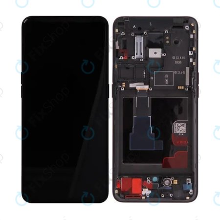 Oppo Reno 2 - LCD zaslon + steklo na dotik + okvir (Black) - O-4902800 Genuine Service Pack