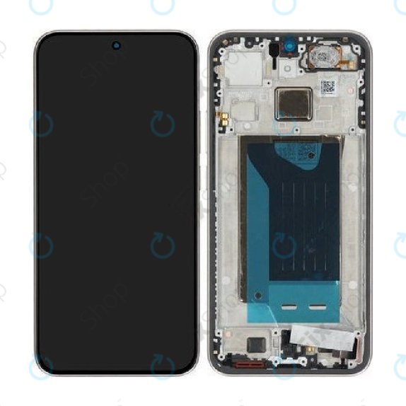 Zaslon za Xiaomi 15T, Rose Gold, Steklo na dotik z okvirjem, 5600030O12A00, Genuine Service Pack