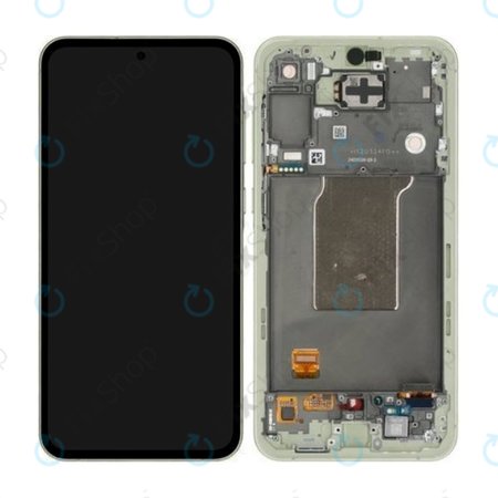 Samsung Galaxy A55 A556B - LCD zaslon + steklo na dotik + okvir (Awesome Lemon) - GH82-34305D Genuine Service Pack