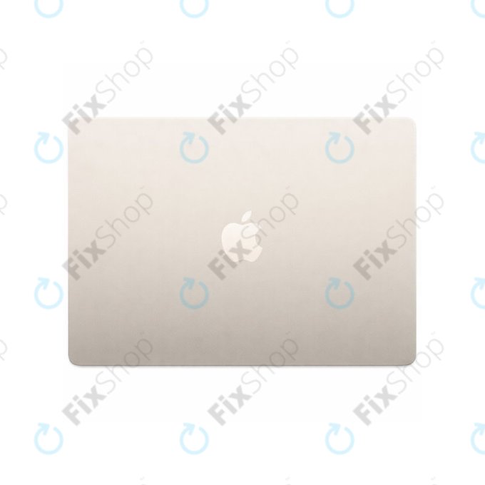 LCD zaslon za MacBook Air 13", A3240 (2025), s sprednjim steklom in pokrovom, Starlight, 661-50104, Genuine Apple
