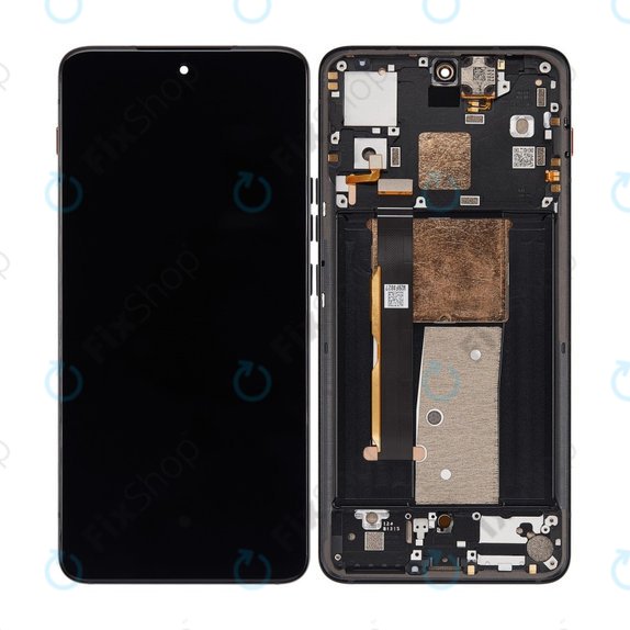 Motorola Thinkphone - LCD zaslon + steklo na dotik + okvir (Carbon Black) OLED