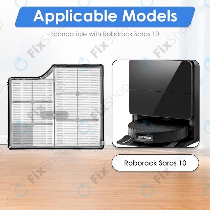 HEPA filter, 2 kos za Xiaomi Roborock Saros 10
