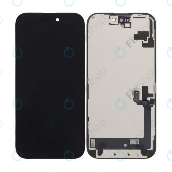 Zaslon In-Cell HD+ za iPhone 16, Steklo na dotik z okvirjem