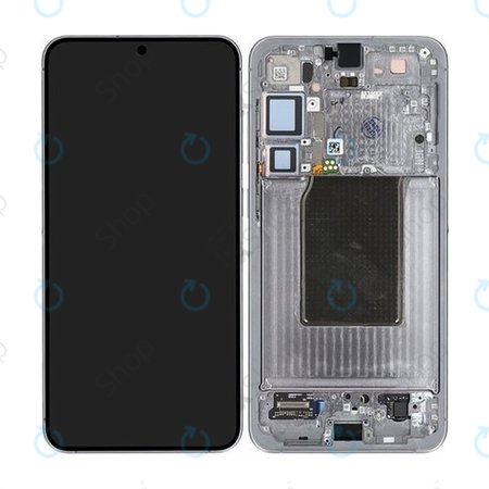 Samsung Galaxy S25 Plus - LCD zaslon + steklo na dotik + okvir (Silver Shadow) - GH82-36368A Genuine Service Pack