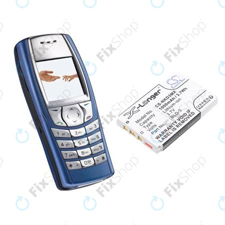 Baterija za Nokia 7250i, 6610, 6585, 6560, 6200, 6220, 1000mAh, Li-Ion, 3.7V, BLD-3, HQ