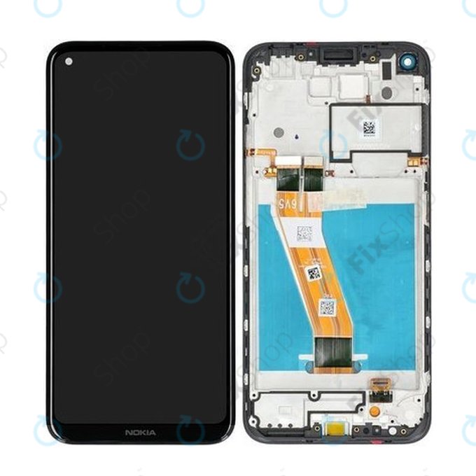 Nokia 3.4 - LCD zaslon + steklo na dotik + okvir (Black) - HQ3160AX36000 Genuine Service Pack