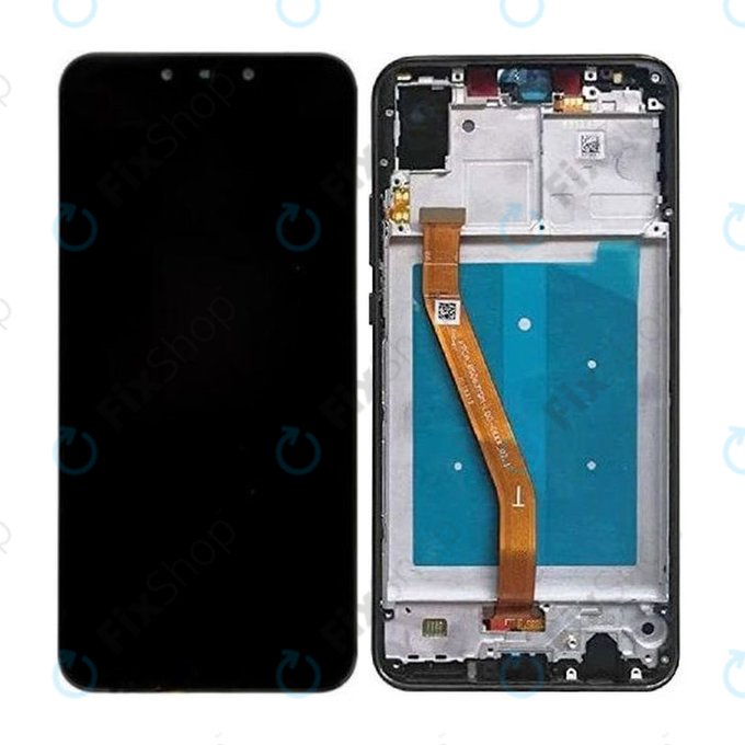 Huawei Nova 3 - LCD zaslon + steklo na dotik + okvir (Black) TFT