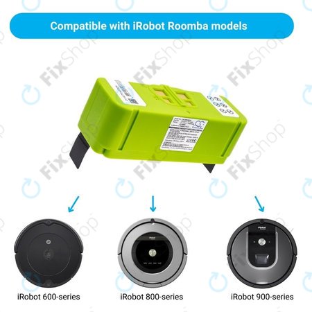 iRobot Roomba 600, 800, 900-series - Baterija 4502233, 4374392, 2130LI Li-Ion 14.4V 4000mAh HQ