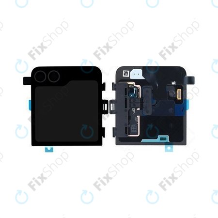 Samsung Galaxy Z Flip 6 F741B - LCD zaslon + steklo na dotik + okvir (zunanji) (Crafted Black) - GH97-30012E Genuine Service Pack
