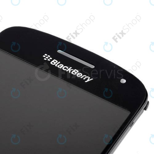 Blackberry Bold Touch 9900 - LCD zaslon + steklo na dotik + okvir Verzia 002 (Black) TFT