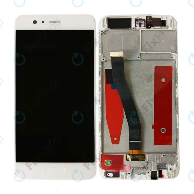 Huawei P10 - LCD zaslon + steklo na dotik + okvir (White) TFT
