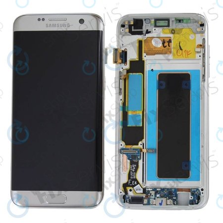 Samsung Galaxy S7 Edge G935F - LCD zaslon + steklo na dotik + okvir (Black) - GH97-18533A, GH97-18594A, GH97-18767A Genuine Service Pack