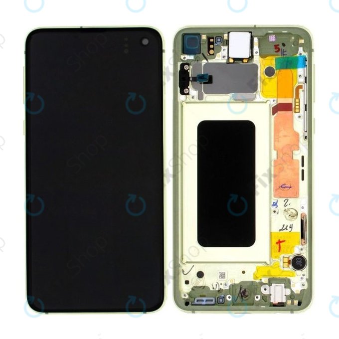 Samsung Galaxy S10e G970F - LCD zaslon + steklo na dotik + okvir (Canary Yellow) - GH82-18852G, GH82-18836G Genuine Service Pack