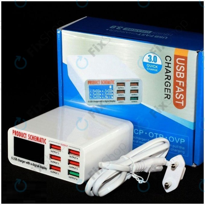 Product Schematic 896 - Servisna polnilna postaja USB z USB 3.0