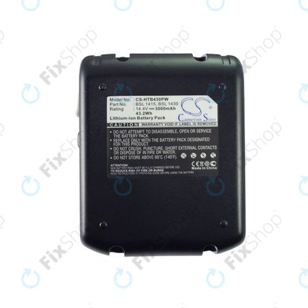 Baterija za Hitachi C 14dsl, Dv 14dbl, Wh 14dbl, 3000mAh, Li-Ion, 14.4V, BSL 1415, BSL 1430, HQ