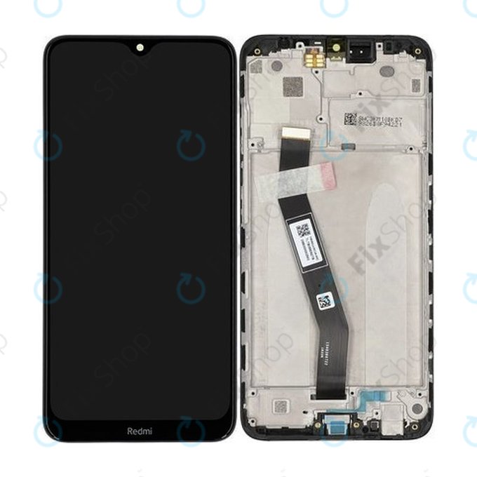 Xiaomi Redmi 8A MZB8458IN M1908C3KG - LCD zaslon + steklo na dotik + okvir (Midnight Black) - 5600030C3K00, 560002C3K300 Genuine Service Pack