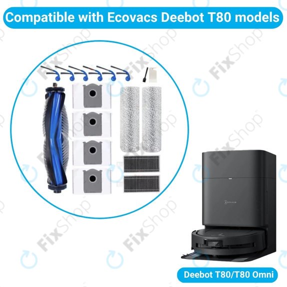 Ecovacs T80 Omni, T80 - Celoten komplet