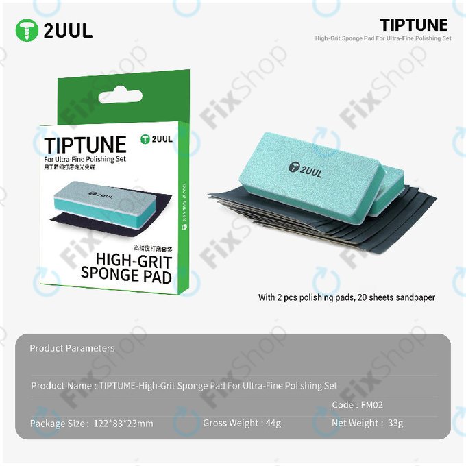 Komplet mikro-brusnih blazinic za fino poliranje, 2UUL FM02