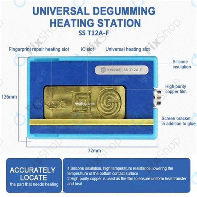Sunshine T12A-F - PCB Heater (za module Homebutton) za Apple iPhone