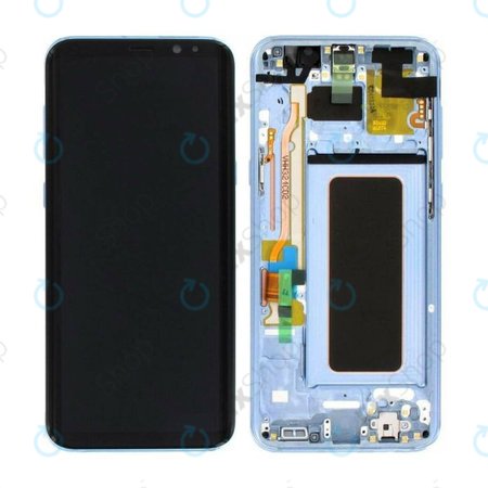 Samsung Galaxy S8 Plus G955F - LCD zaslon + steklo na dotik + okvir (Coral Blue) - GH97-20470D, GH97-20564D, GH97-20565D Genuine Service Pack