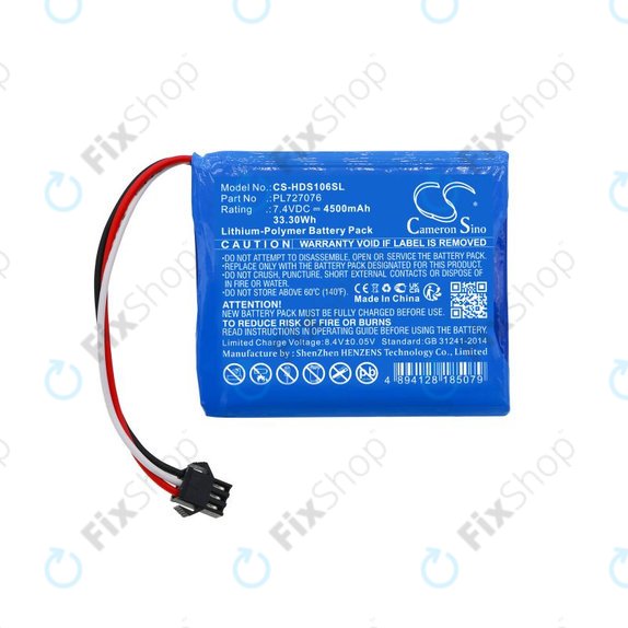 Baterija za Hantek DSO-1062B, DSO-1202B, DSO-1202S, 4500mAh, Li-Pol, 7.4V, PL727076, HQ