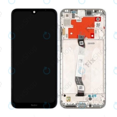 Xiaomi Redmi Note 8T - LCD zaslon + steklo na dotik + okvir (Moonlight White) - 5600020C3X00 Genuine Service Pack