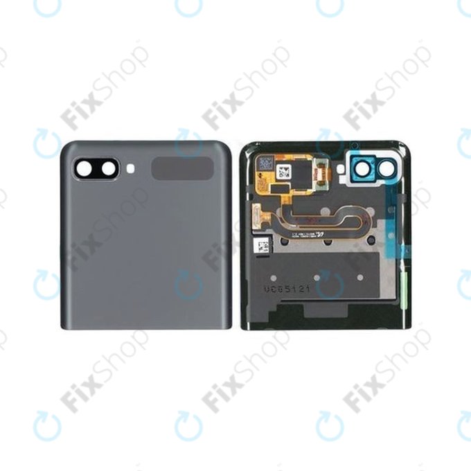 Samsung Galaxy Z Flip 5G F707B - LCD zaslon + steklo na dotik + okvir (zunanji) (Mystic Gray) - GH96-13806A Genuine Service Pack