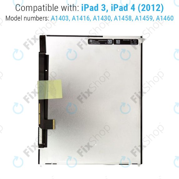 LCD Zaslon za Apple iPad 3, iPad 4, Refurbished