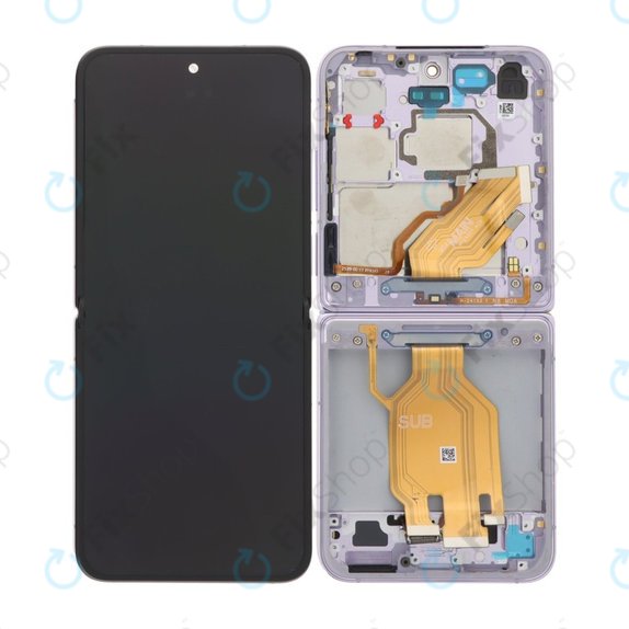 Xiaomi Mix Flip 2405CPX3DC - LCD zaslon + steklo na dotik + okvir (Purple) OLED