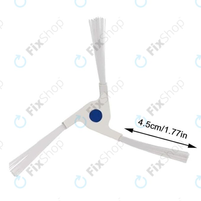 Ecovacs Deebot X2-series - Stranska krtača (Bela) - 2 kosa